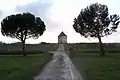Le remarquable colombier du château (janv.&nbsp;2012).