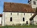 Nef, élévation sud.