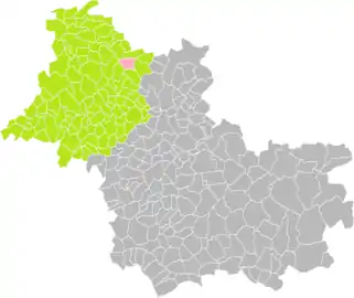 Saint-Hilaire-la-Gravelle dans l'arrondissement de Vendôme en 2016.