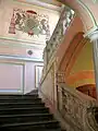 Escalier de l'ancien palais des évêques.