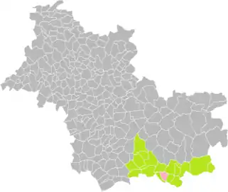 Saint-Julien-sur-Cher dans le canton de Selles-sur-Cher en 2016.