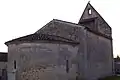 Le chevet de l'église (janv.&nbsp;2012)