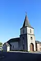Le clocher de l'église reconstruit au XIXe&nbsp;siècle.