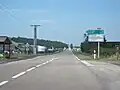 La route départementale 906 près de Saint-Paulien