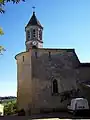 Chevet et clocher de l'église Saint-Vivien (août&nbsp;2010)