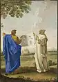 Saint Bruno examinant le plan de la Chartreuse de Rome d'Eustache Le Sueur, (Musée du Louvre).