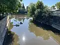 Rue Tessier (Quebec Route 354), rivière Sainte-Anne à l'embouchure de la rivière Niagarette P-16132