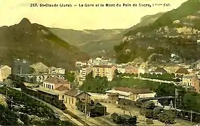 La gare, vers 1907.