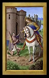 Miniature des Grandes Heures d'Anne de Bretagnepar Jean Bourdichon, XVIe siècle.