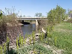 Rivière Envies, pont à poutres en béton armé P-03956, rue Le Bourdais, (route 153)