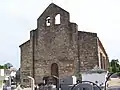 L'église Sainte-Bazeille (août 2012).