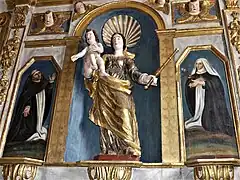 Détail du retable.
