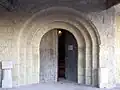 Le portail de l'église (fév.&nbsp;2010)