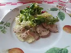 Salade bressane de volaille,.