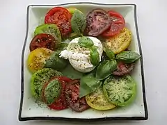 Avec de la burrata.