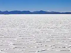 Un désert de sel.