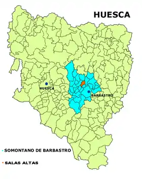 Localisation de Salas Altas