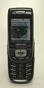 Samsung SGH-D500&nbsp;(en), coulissant standard.