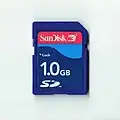 Une carte SD.