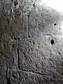 Mur externe en blocs de tuf