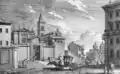 Gravure de l'église par Giuseppe Vasi (XVIIIe siècle).