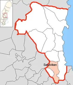 Localisation de Sandviken