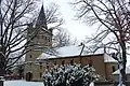Vue de l'église luthérienne-évangélique Saint-Barthélémy de Drübeck, construite en 1880-1890, à l'emplacement de celle datant du Moyen Âge
