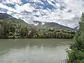 La Salzach à Sankt Johann im Pongau.