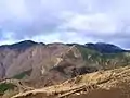 Vue des monts Tō, Shindainichi et Tanzawa depuis le mont Sannoto.