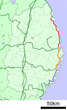 Voir la carte de la ligne.