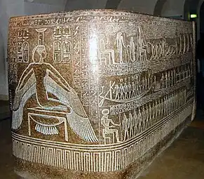 Sarcophage de Ramsès&nbsp;III conservé au Musée du Louvre