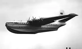 Le Princess G-ALUN au salon de Farnborough en 1953. C'est le seul des trois exemplaires de cet avion à avoir volé.