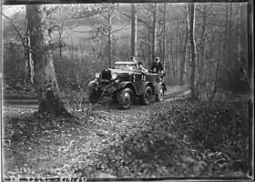 Le Berliet VPB no 15 testé dans les bois le 7 février 1925.