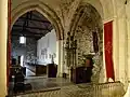 Transept avec vue sur la chapelle Sainte Barbe et la nef - aperçu de la Cène