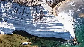 Vue panoramique de la Scala dei Turchi