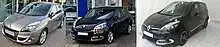 Renault Scenic 3 : Les différentes phases (vue de devant)