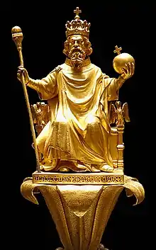 Sommet du sceptre de Charles V.