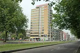 Schiekade après l'assèchement de la Schie.