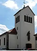 Côté ouest(vitraux Antoine Heitzmann).