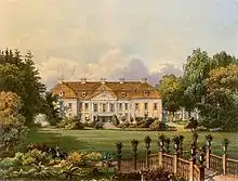 Le château de  Schlodien en Prusse orientale
