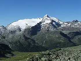Vue du sommet depuis le nord.