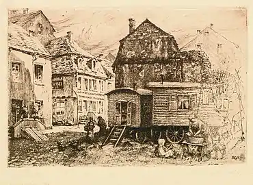St.-Barbara-Ufer, à Trèves, par Anton Schneider-Postrum (de), 1919.