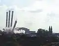 Cheminées détruites en septembre 2001.