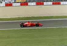 Michael Schumacher après sa victoire au Grand Prix d'Europe disputé sur le Nürburgring