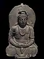 Maitreya. env. IIe&nbsp;siècle. Loriyan Tangai, Gandhara. Musée indien, Calcutta