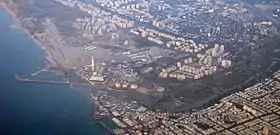 Vue aérienne de l'aéroport de Sdé Dov
