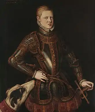 Sébastien Ier de Portugal, par Cristóvão de Morais, 1565