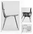 Chaise "Compasso d’Oro". Mod.683 Prod. Cassina, 1954