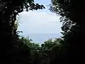Vue vers la petite île Kudaka.