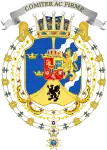Armoiries du prince Charles, chevalier de l'ordre des Séraphins.